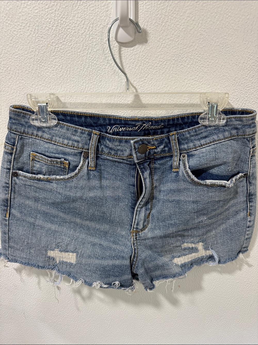 Universal Thread Distressed Light Blue Denim Cutoff Shorts